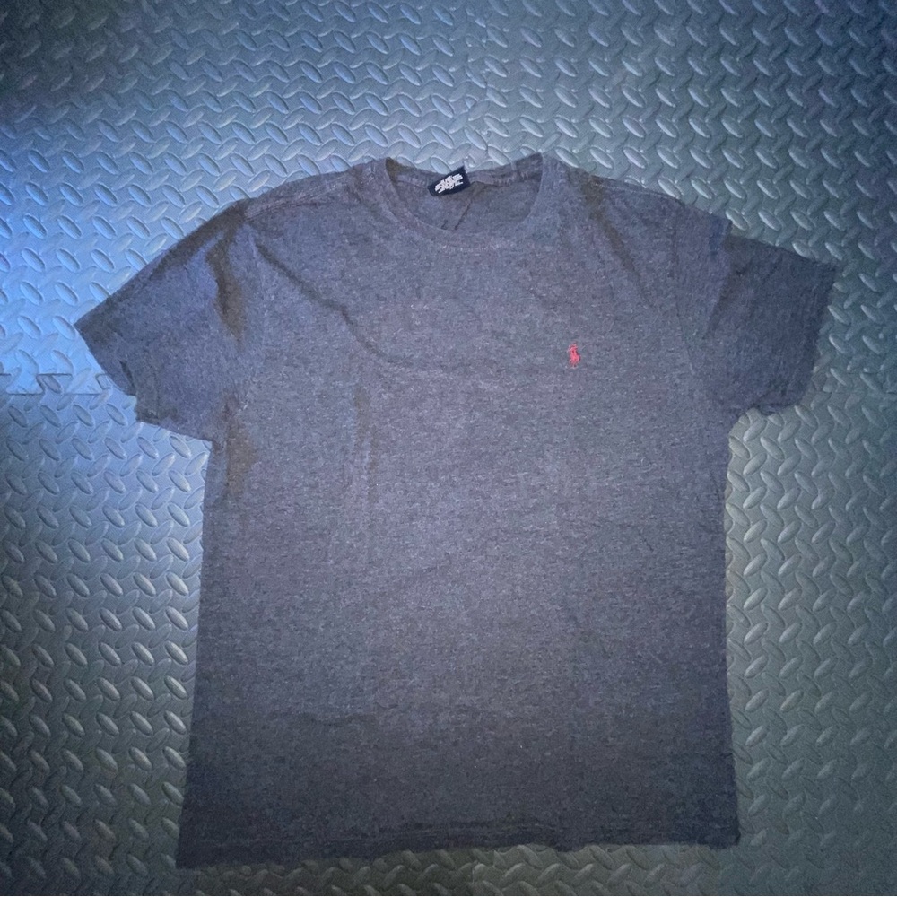 VTG Gray Polo by Ralph Lauren Men's T-Shirt Size Medium